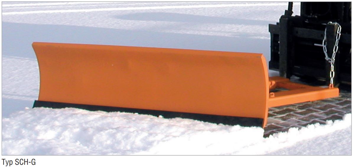 Produktbild Bauer Schneeschieber SCH-G 150 mit Gummischürfleiste verstellbar Schildbreite 1500mm orange bild 2