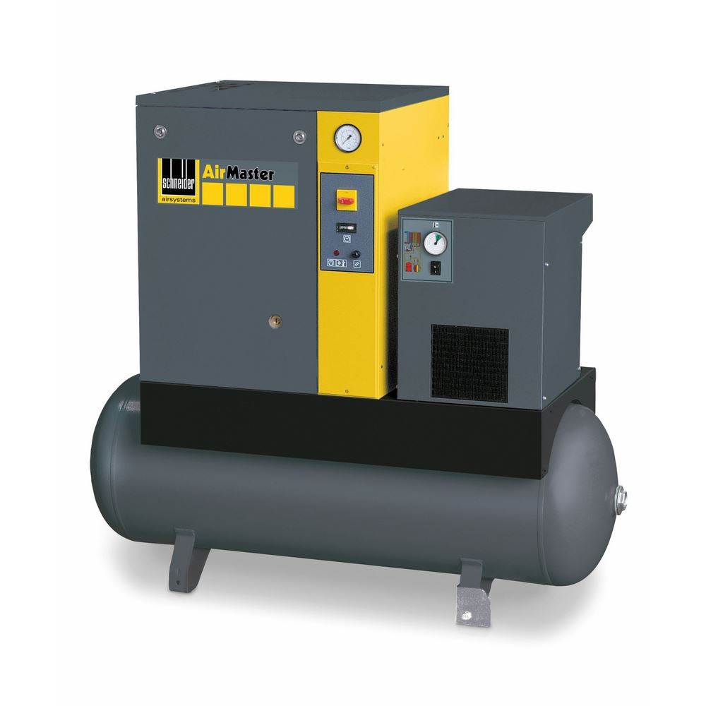 Produktbild SCHNEIDER AirMaster Professional mit Kältetrockner auf Behälter AMB11-8-500XBDK Kompressor