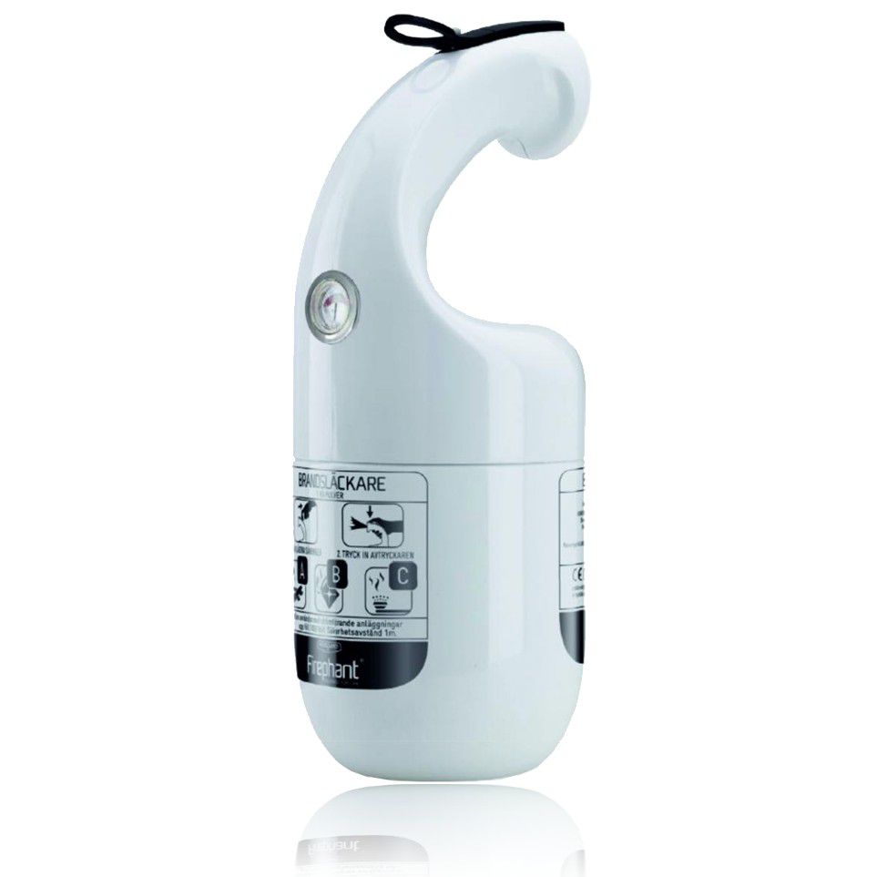 Produktbild Firephant Housegard Design Feuerlöscher weiß Pulverfeuerlöscher 1 kg bild 1