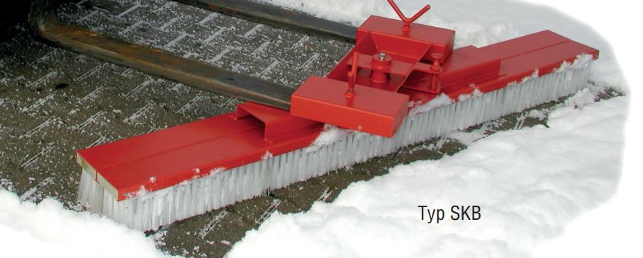 Produktbild Bauer Gabelstapler Kehrbesen SKB 150 jeweils 2-fach nach rechts und links einstellbar rot bild 2