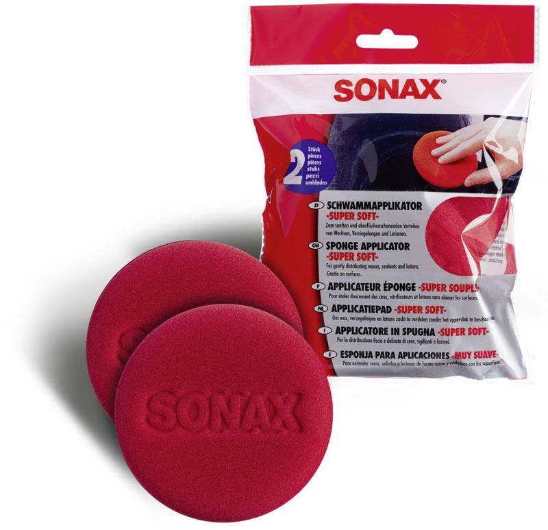 Produktbild Sonax Schwamm Applikator Super Soft 2 Stück für Xtreme Brillant Wax 1