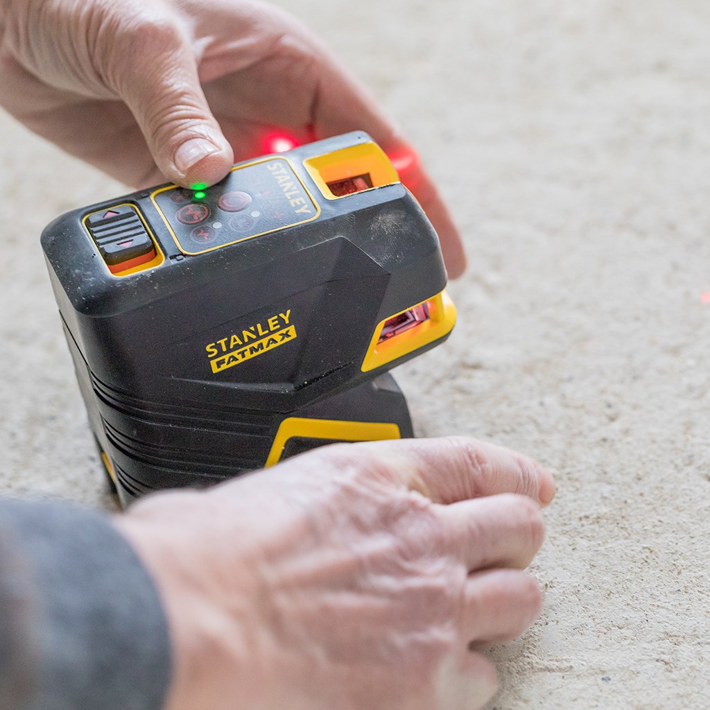 Produktbild Stanley FatMax Kreuzlinien- und 5-Punktlaser rot - Anwendung bild 4