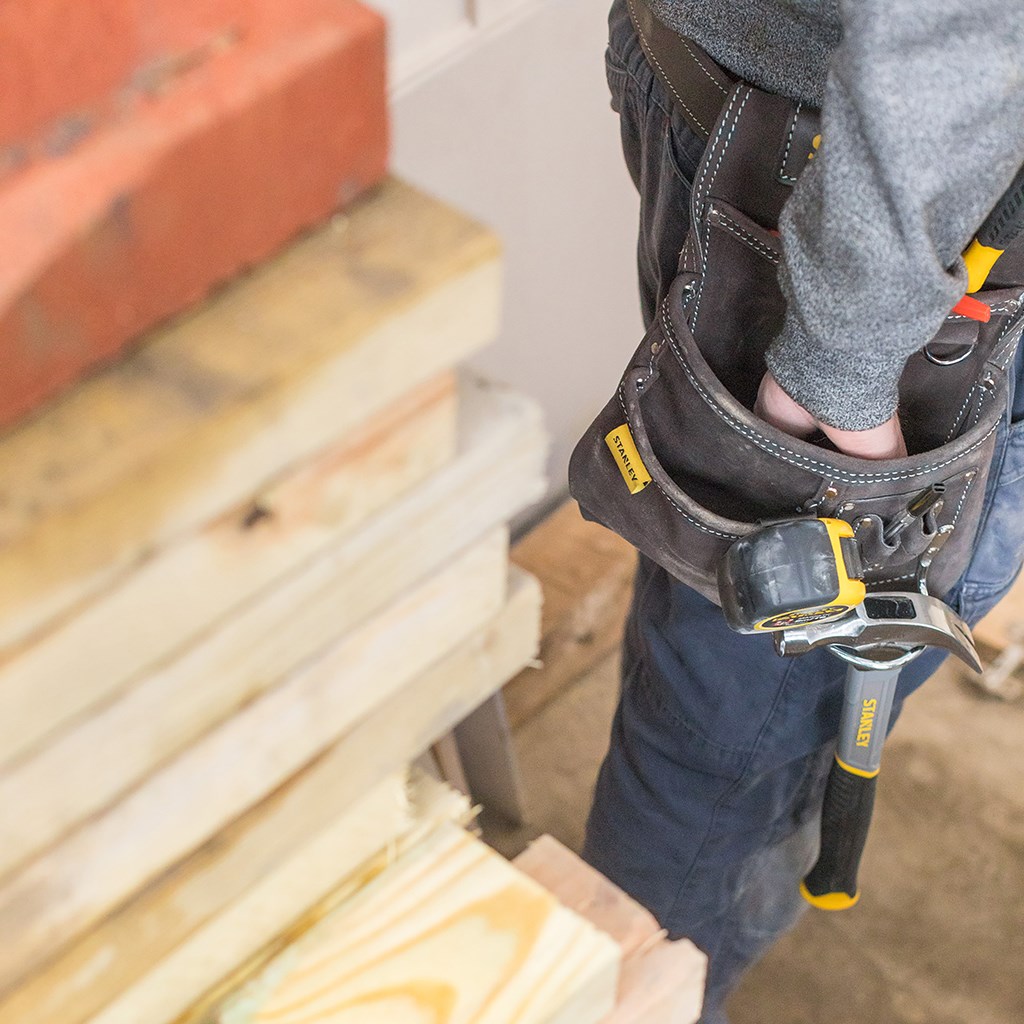 Produktbild Stanley Werkzeug- und Hammertasche aus Leder - Anwendung bild 11