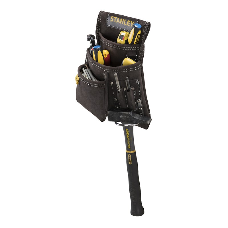 Produktbild Stanley Werkzeug- und Hammertasche aus Leder - Anwendung bild 4