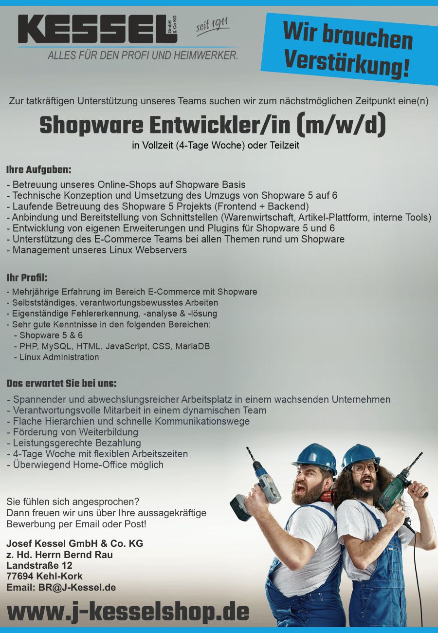 Shopware Entwickler