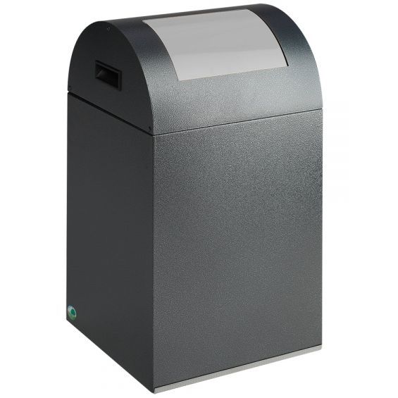 Produktbild Var Wertstoffsammelgerät 40 R Korpus antiksilber Einwurfklappe silber