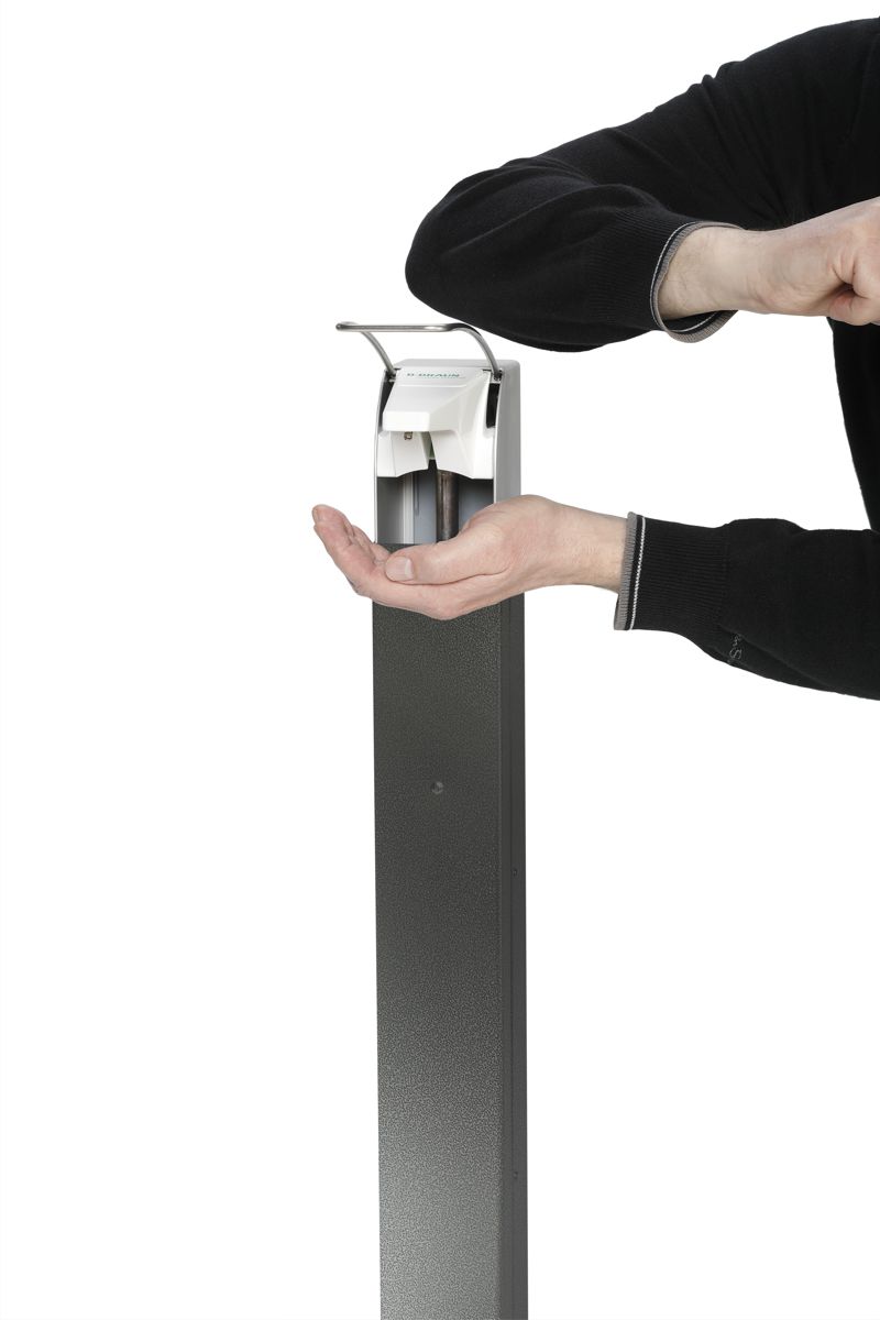 Produktbild Var Desinfektionsmittelspender HDS 105 antik silber Handdesinfektionsspender Beispiel bild 2