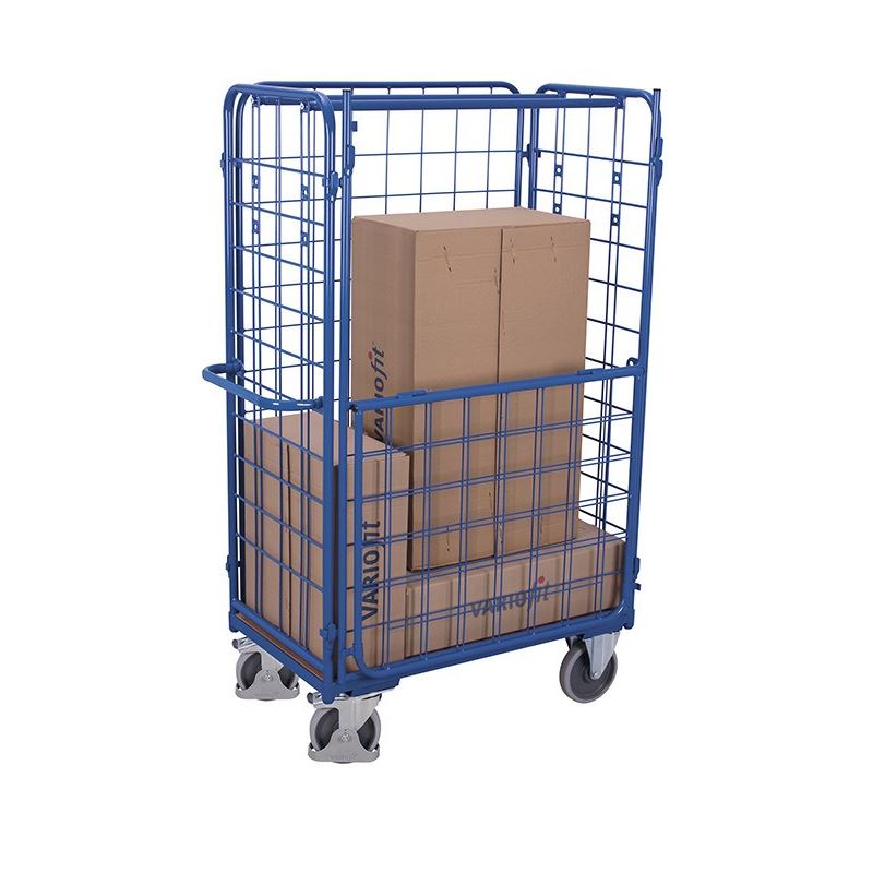 Produktbild Variofit Längswand hoch halb abklappbar 1095x1525mm blau bild 3