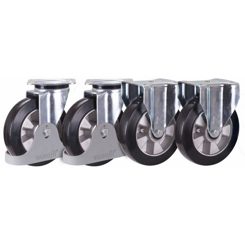 Produktbild Variofit Elastikvollgummiräder Satz Durchmesser 125mm