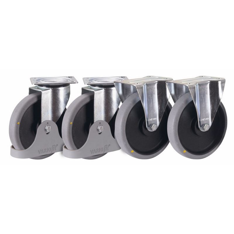 Produktbild Variofit Elektrisch leitfähige Vollgummiräder ESD Satz