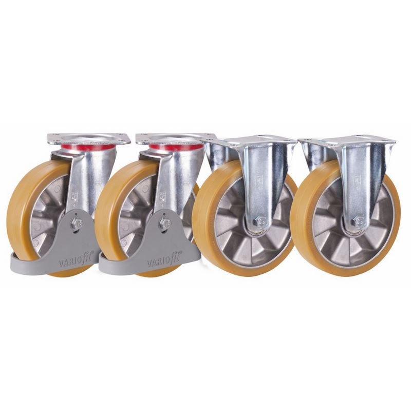 Produktbild Variofit Polyurethanräder 92° Shore Satz Durchmesser 200mm