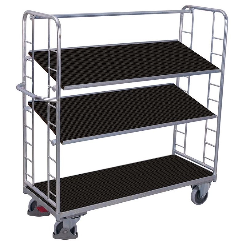 Produktbild Variofit Etagenwagen 1510x550x1535mm mit 3 Drahtgitterböden verzinkt bild 2