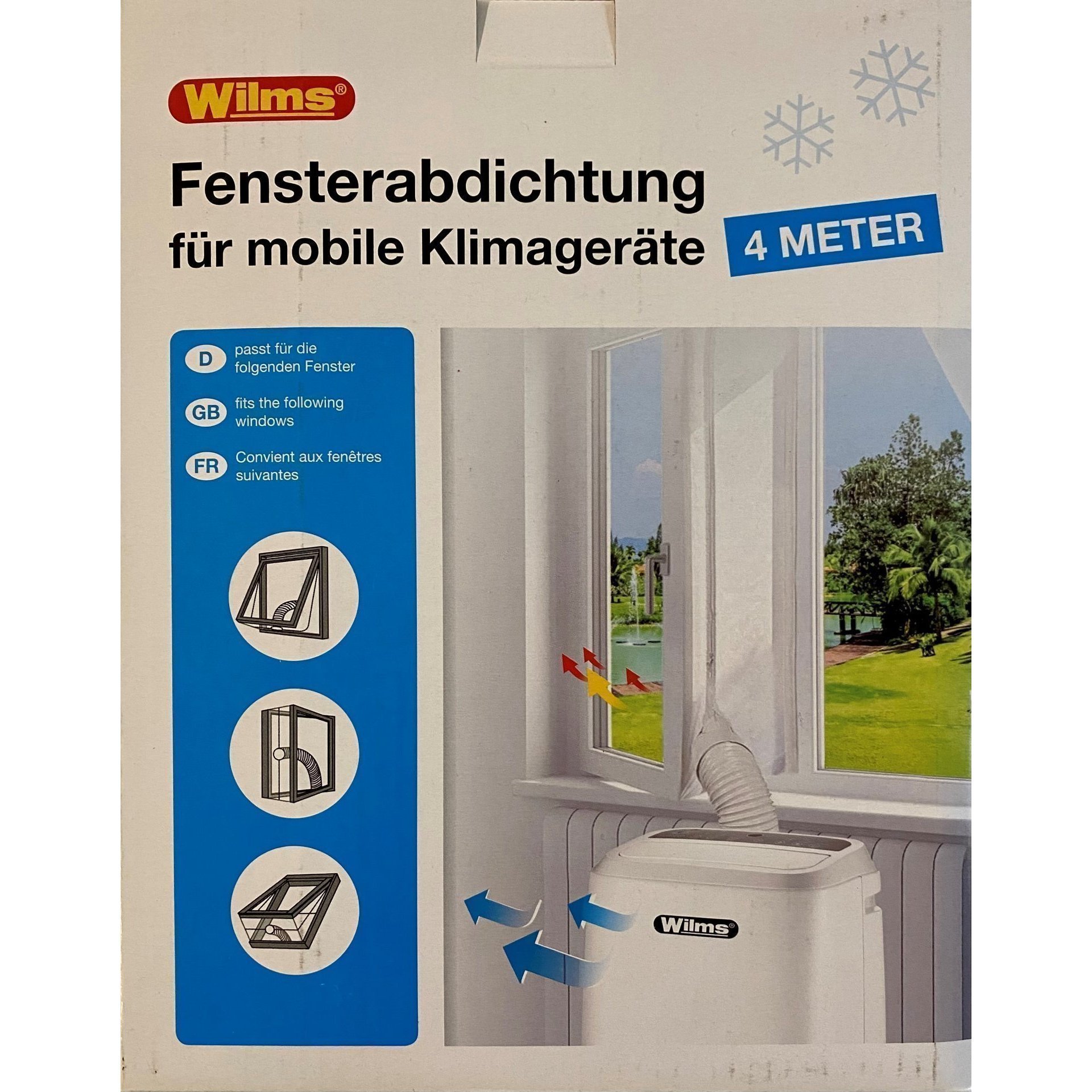 Produktbild Wilms Fensterabdichtung 4m für Klima Kombigerät AC 12 und AC 18