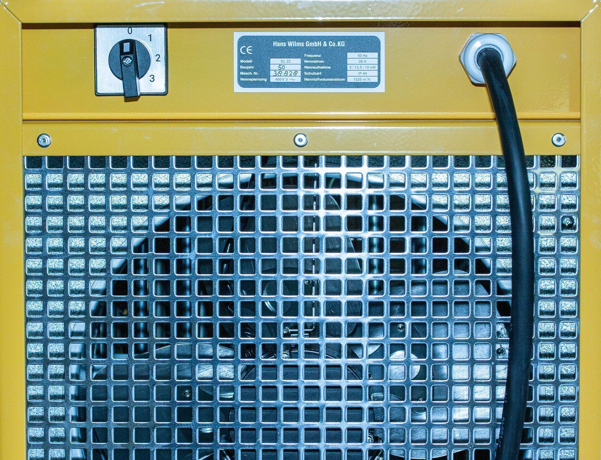 Produktbild Wilms Elektroheizer EL 22 Heizgerät mit Axialventilator - Details bild 2