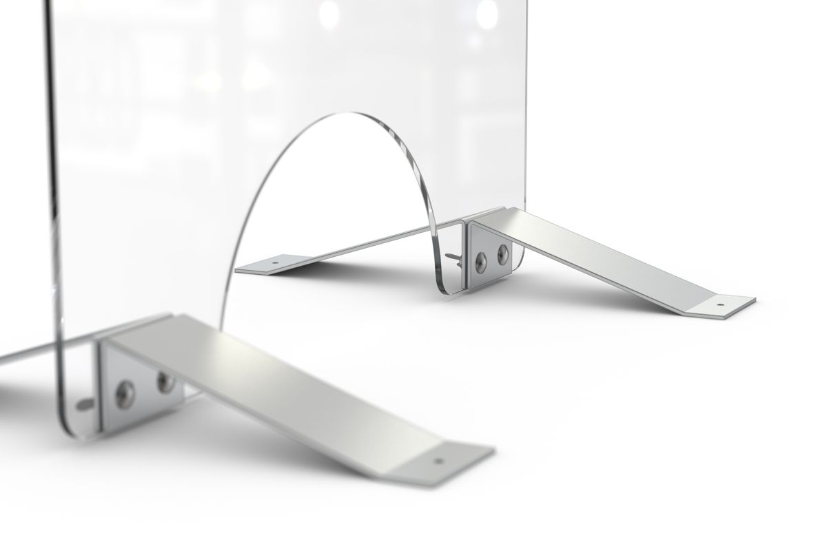 Produktbild WSM Desk Protect Design Thekenschutz Spuckschutz 600 x 900 mm Details 3 bild 4