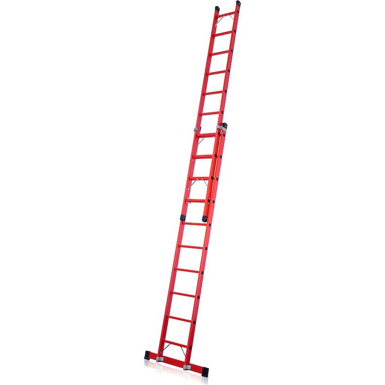 Produktbild ZARGES Everest 2 EFA E Z600, 2x8 Sprossen Leiterlänge max 4,17m bild 1