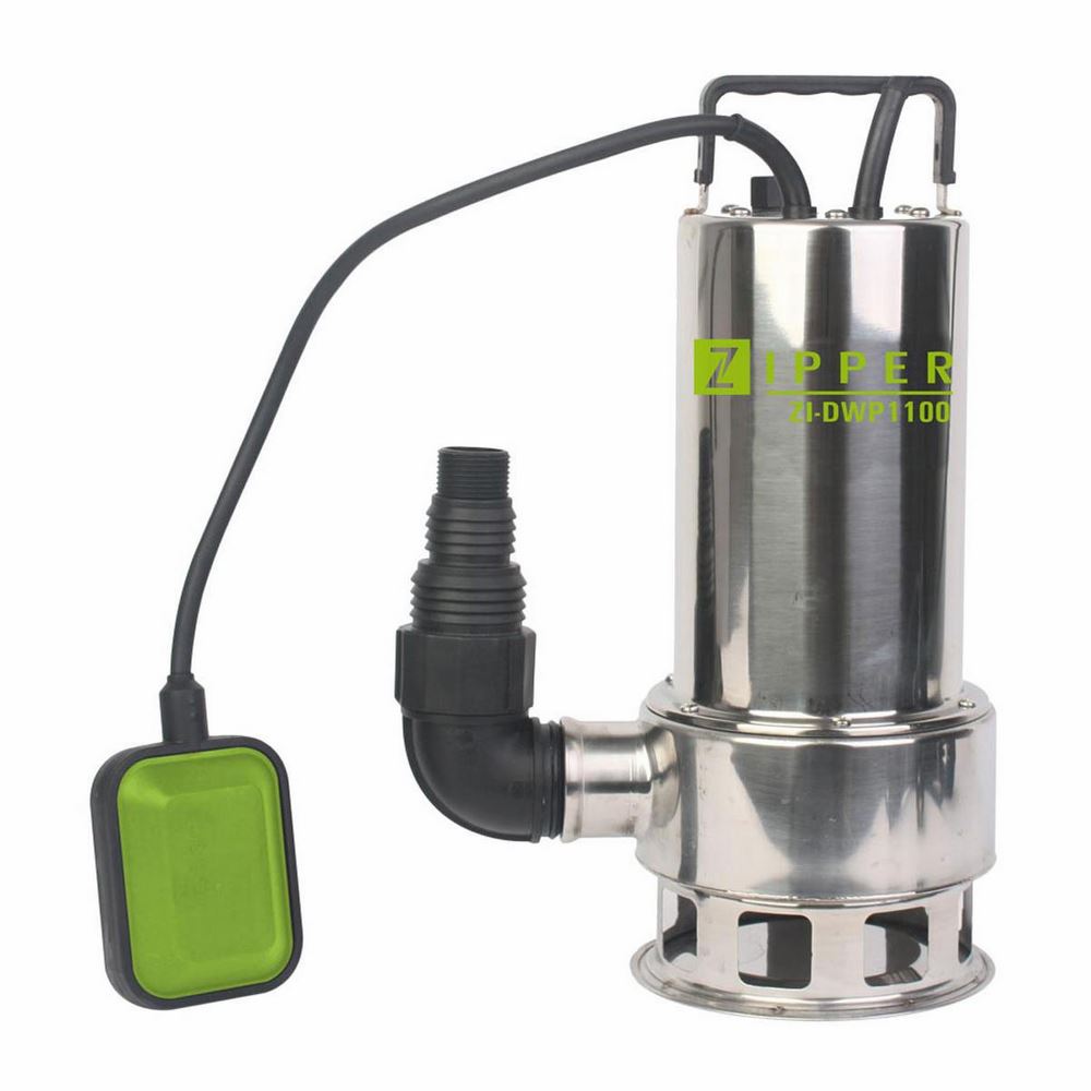 Produktbild ZIPPER Schmutzwasserpumpe ZI-DWP1100N 15 m³/h inklusive Schwimmerschalter