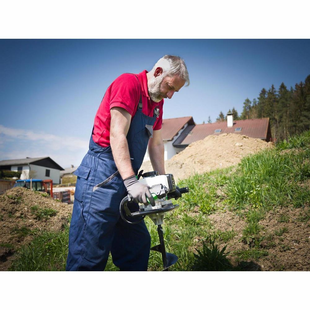 Produktbild ZIPPER Erdbohrer ZI-ELB70 Erdlochbohrer inkl. 3 Bohrer 100/150/200mm bild 2