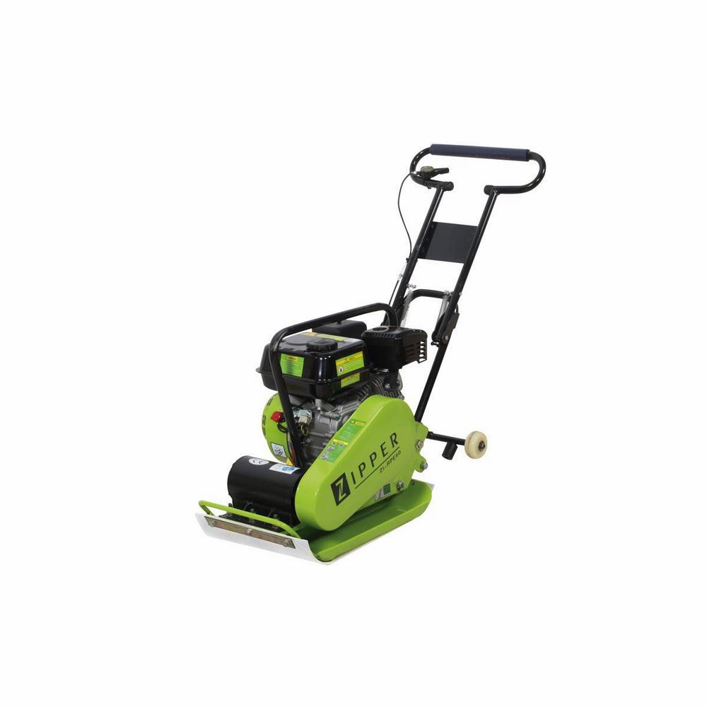 Produktbild ZIPPER Rüttelplatte ZI-RPE60 inkl. transparenter Gummimatte für Pflasterarbeiten