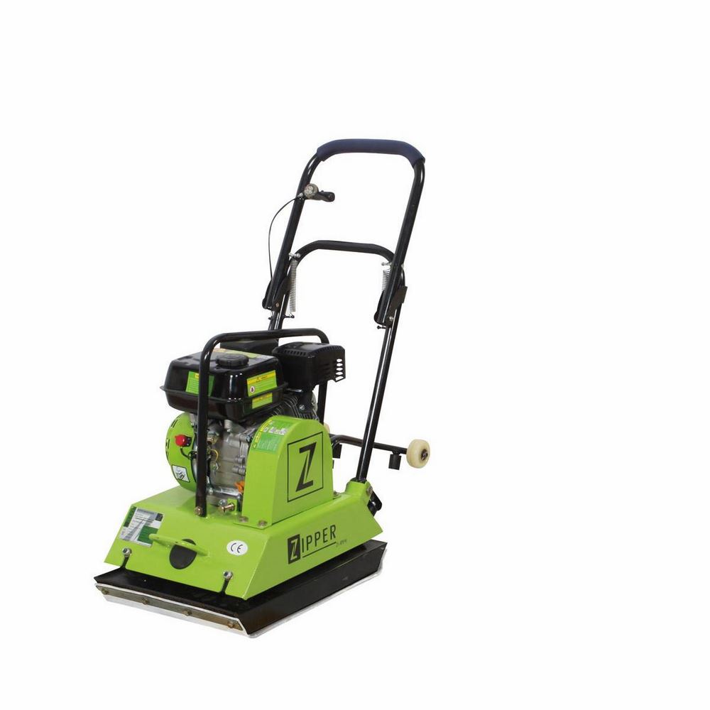 Produktbild ZIPPER Rüttelplatte ZI-RPE90 inkl. transparenter Gummimatte für Pflasterarbeiten