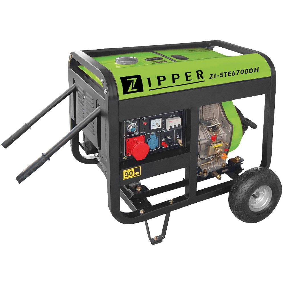 Produktbild Zipper Stromerzeuger Diesel ZI-STE6700DH max 6500 Watt 418ccm