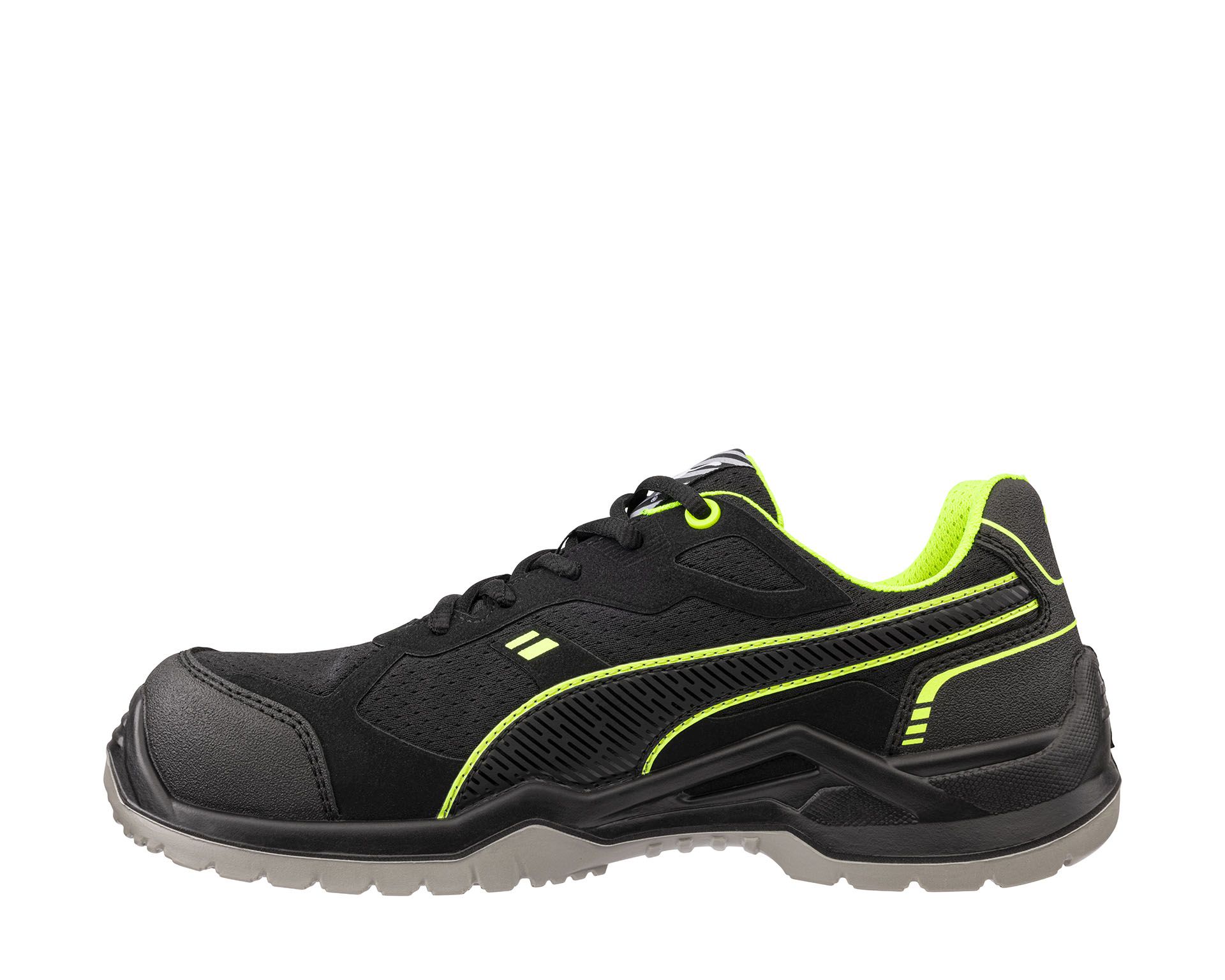 PUMA SAFETY Sicherheitsschuhe S1PS ESD Fuse TC green low von der Seite bild 4