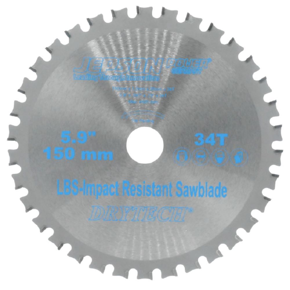 Produktbild JEPSON Drytech HM-Sägeblatt LBS schockresistent Durchmesser 150 mm 34 Zähne für Stahl 