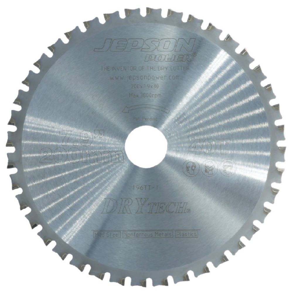 Produktbild JEPSON Drytech HM-Sägeblatt Durchmesser 200 mm 40 Zähne für Stahl