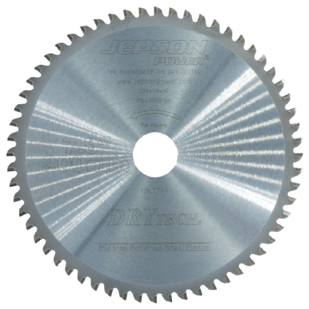 Produktbild JEPSON Drytech HM-Sägeblatt Durchmesser 200 mm 60 Zähne für Stahl dünnwandig