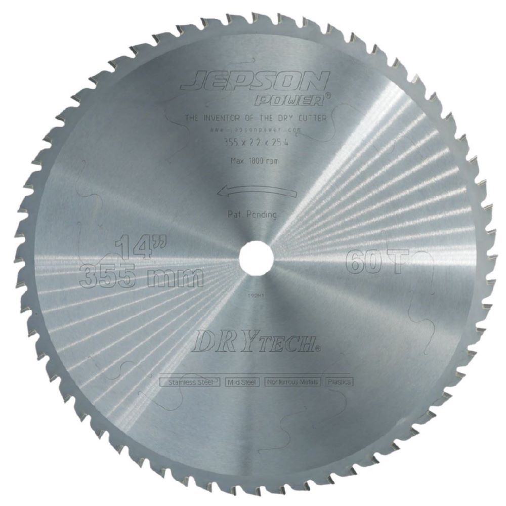 Produktbild JEPSON Drytech HM-Sägeblatt Durchmesser 355 mm Zähne 60 für Stahl und Gusseisen