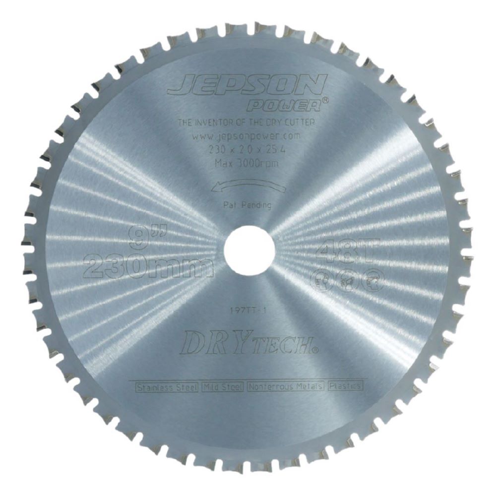 Produktbild JEPSON Drytech HM-Sägeblatt Durchmesser 230 mm 48 Zähne für Stahl und Inox