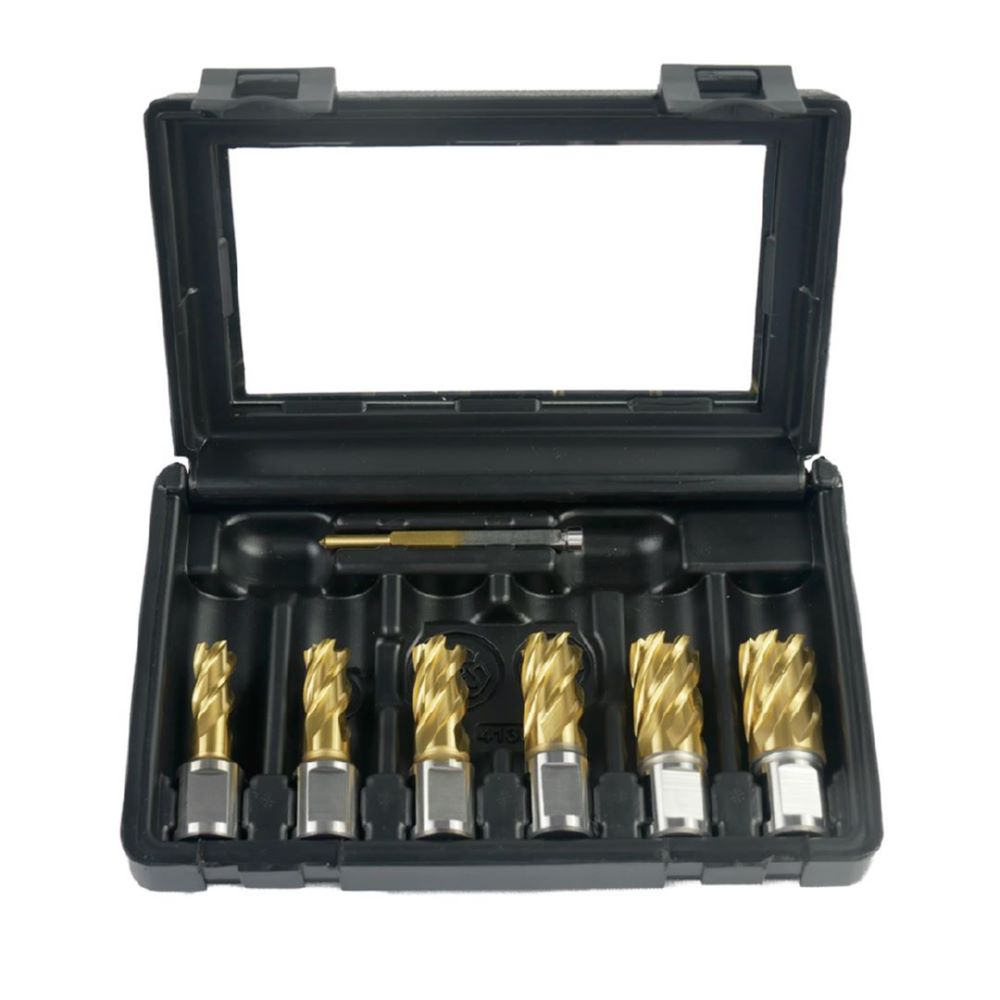 Produktbild JEPSON GOLDFINGER Kernbohrerset TiN-beschichtet 30 mm Durchmesser 12,14,16,18,20,22