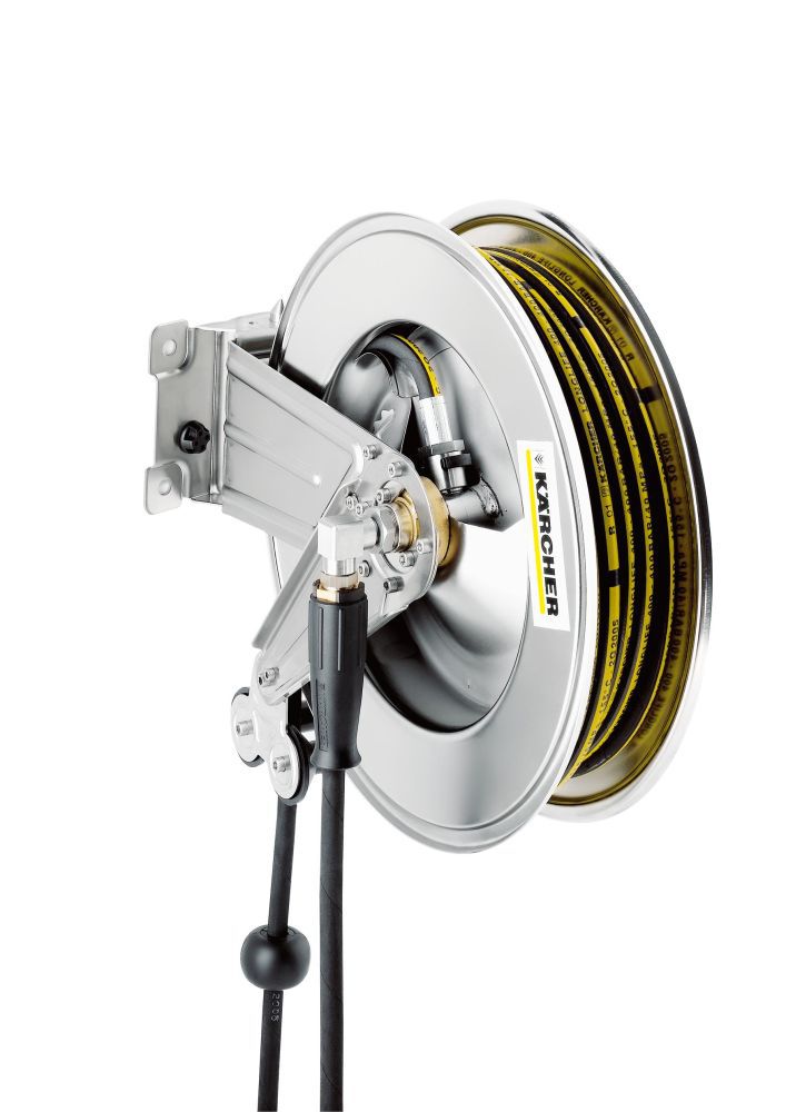 Produktbild KÄRCHER Schlauchtrommel, Automatik,  Edelstahl inkl. Schwenkhalter