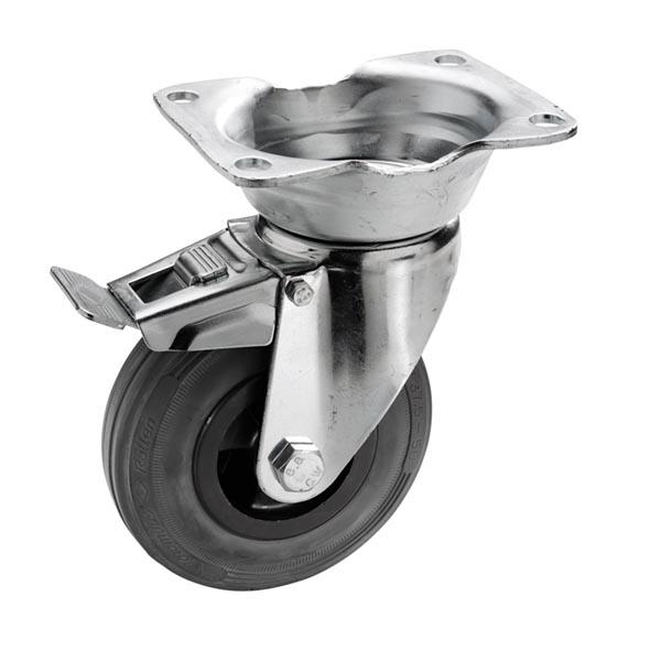 Produktbild KÄRCHER Anbausatz nichtzeichnende, graue Lenkrolle