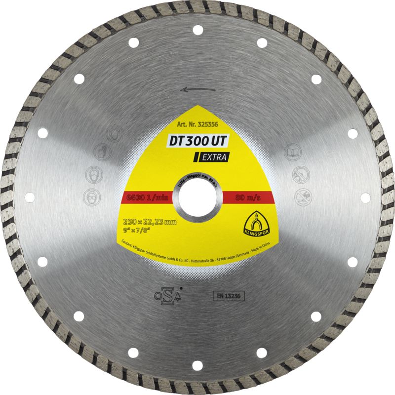 Produktbild Klingspor DT 300 UT Diamanttrennscheiben, 100 x 1,9 x 22,23 mm 1,9 x 7 mm, geschlossener R