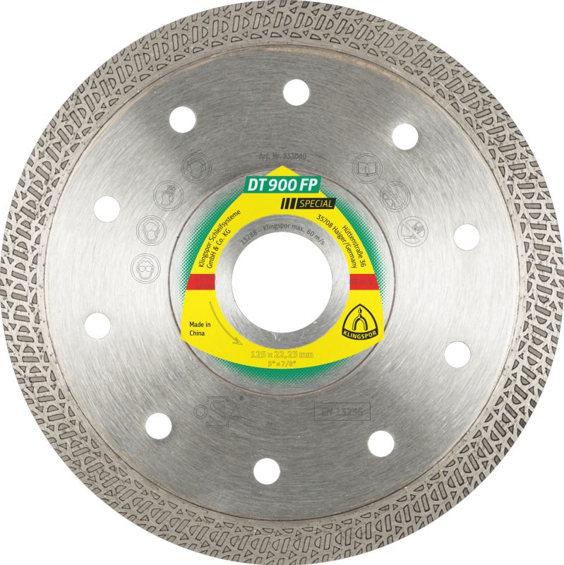 Produktbild Klingspor DT 900 FP Diamanttrennscheiben, 125 x 1,4 x 22,23 mm 1,4 x 10 mm, profilierter S