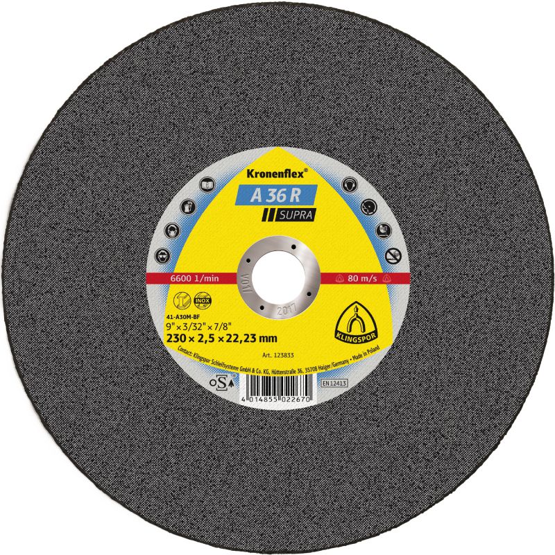 Produktbild Klingspor A 36 R Trennscheiben, 125 x 2 x 22,23 mm gerade