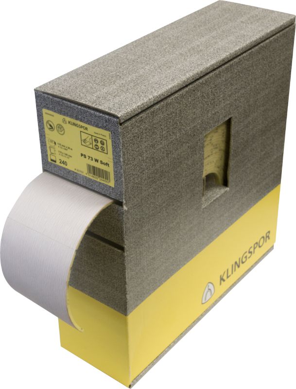 Produktbild Klingspor PS 73 BWF Rollen wirkstoffbeschichtet, 115 x 25000 mm Korn 150 140PERF
