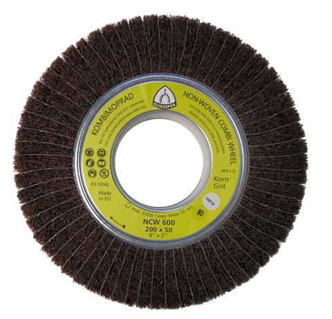 Produktbild Klingspor NCW 600 Vliesmopräder Kombination, 200 x 50 x 68 mm Korn 150 Medium