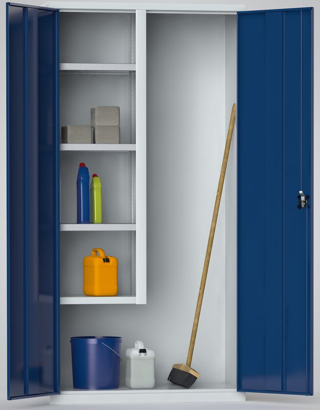 Produktbild KLW Besen- und Putzmittelschrank 2000 x 1000 x 490 mm