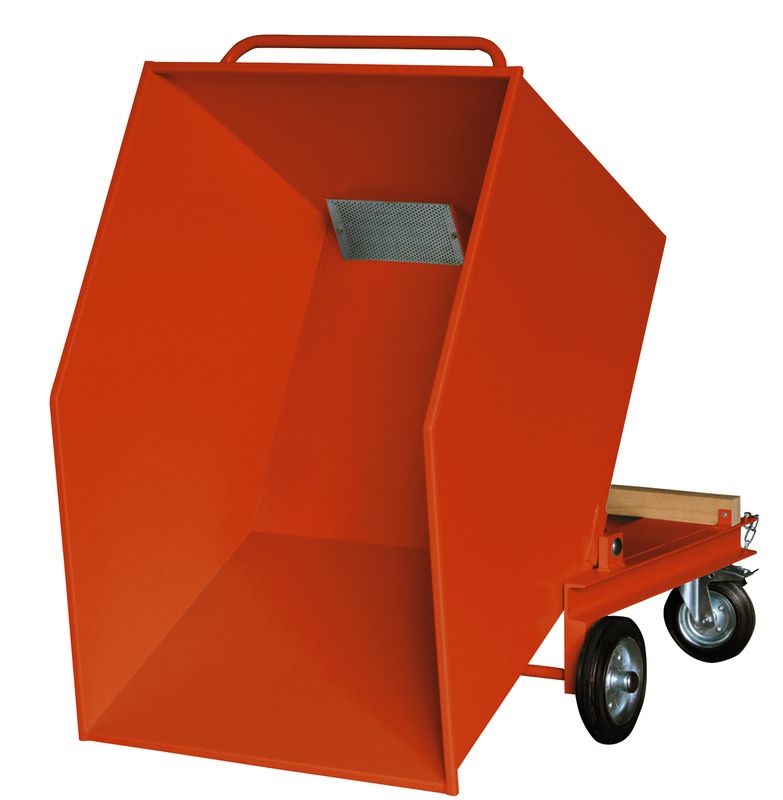 Produktbild KLW Blechkastenwagen mit komplett dichtgeschweißtem Kippbehälter 1120 x 810 x 970 mm bild 2