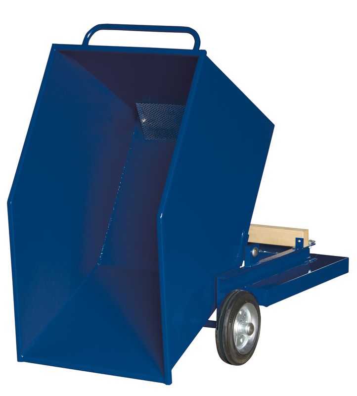 Produktbild KLW Blechkastenwagen komplett dichtgeschweißtem Kippbehälter 1310 x 925 x 1055 mm