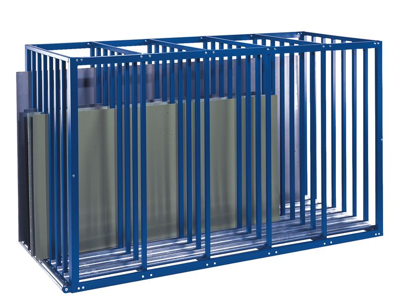 Produktbild KLW Blechregal in zerlegter Ausführung 1250 x 1100 x 2000 mm