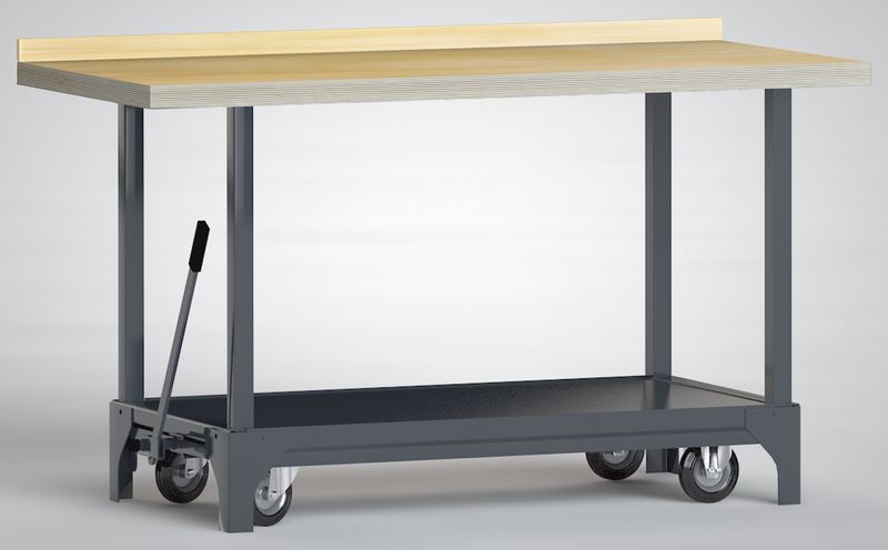 Produktbild KLW Fahrbare Werkbank mit Kipphebel 1500 x 700 x 871 mm