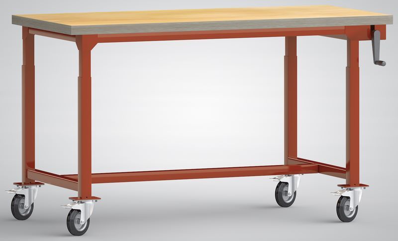 Produktbild KLW Hydraulik-Profi-Werkbank fahrbar 1500 x 800 x 750 - 1050 mm