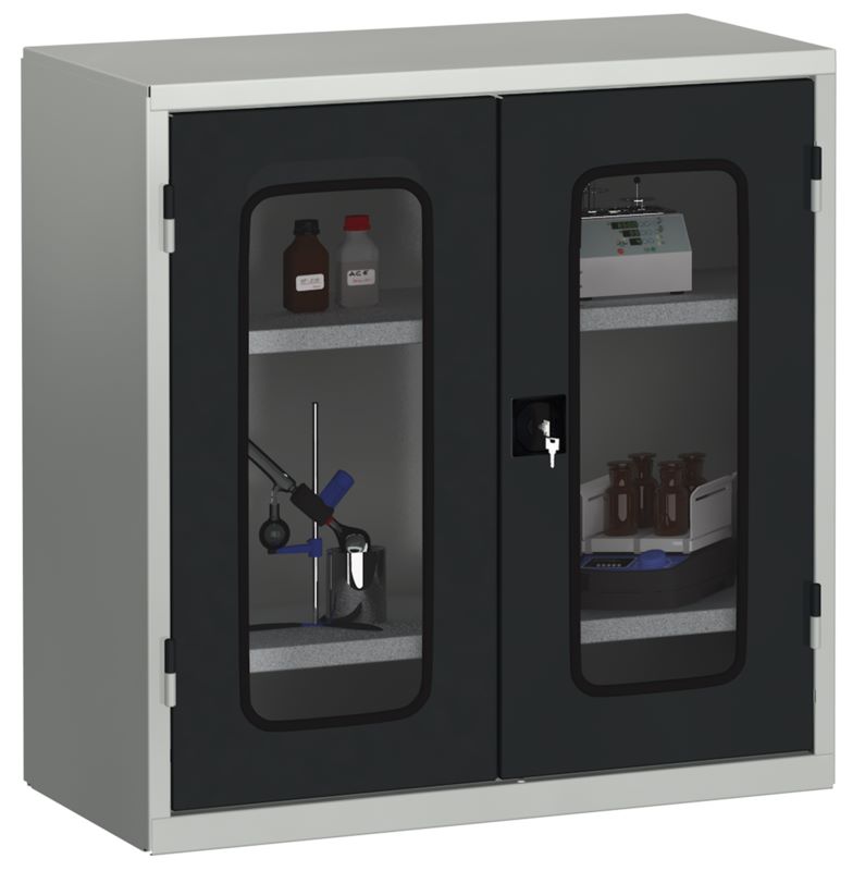 Produktbild KLW Ordnungsschrank 1000 x 950 x 430 mm Türen mit Acrylglasscheiben bild 2