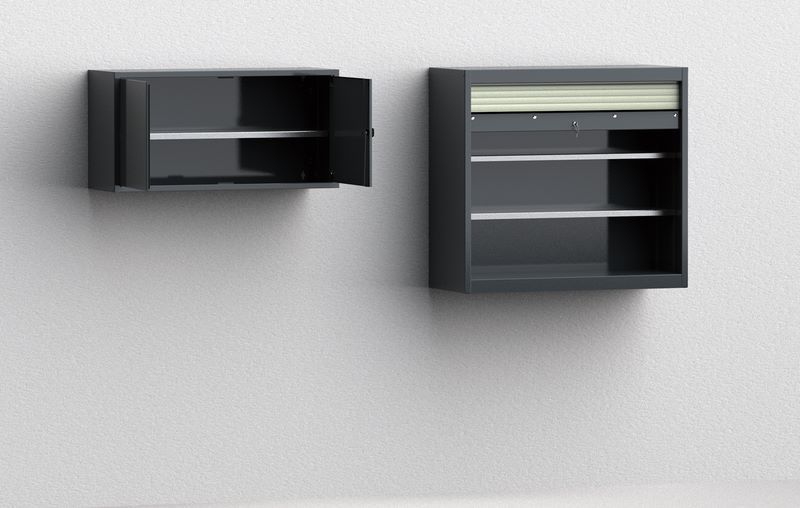 Produktbild KLW Rollladenschrank zur Wandbefestigung 1000 x 950 x 425 mm abschließbar bild 2
