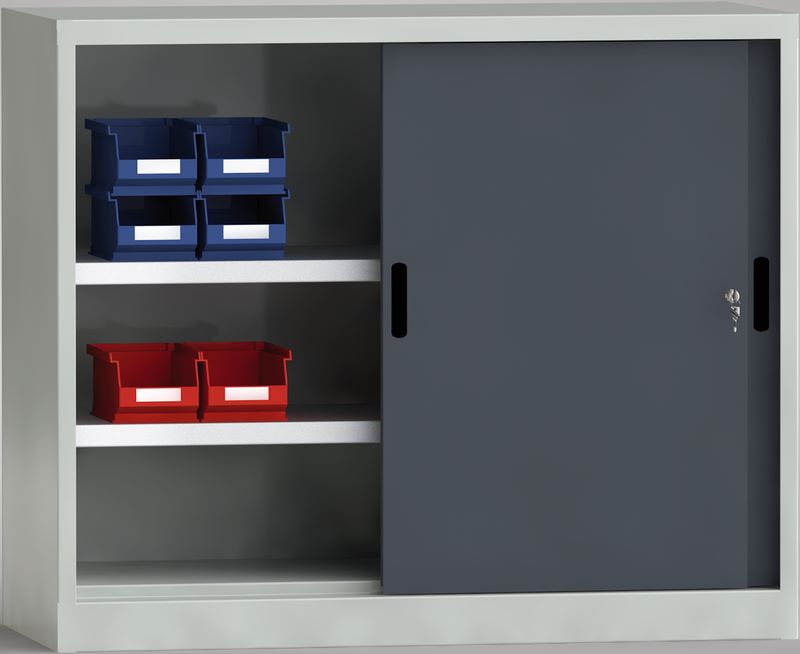 Produktbild KLW Schiebetürenschrank mit 2 verstellbaren Fachböden bild 2