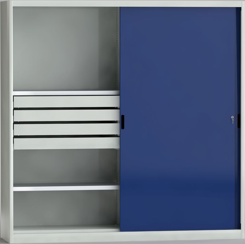 Produktbild KLW Schiebetürenschrank mit Mittelwand 2000 x 2000 x 525 mm