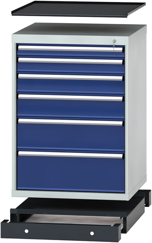 Produktbild KLW Schubladenschrank 1000 x 725 x 750 mm 6 Schubladen bild 2